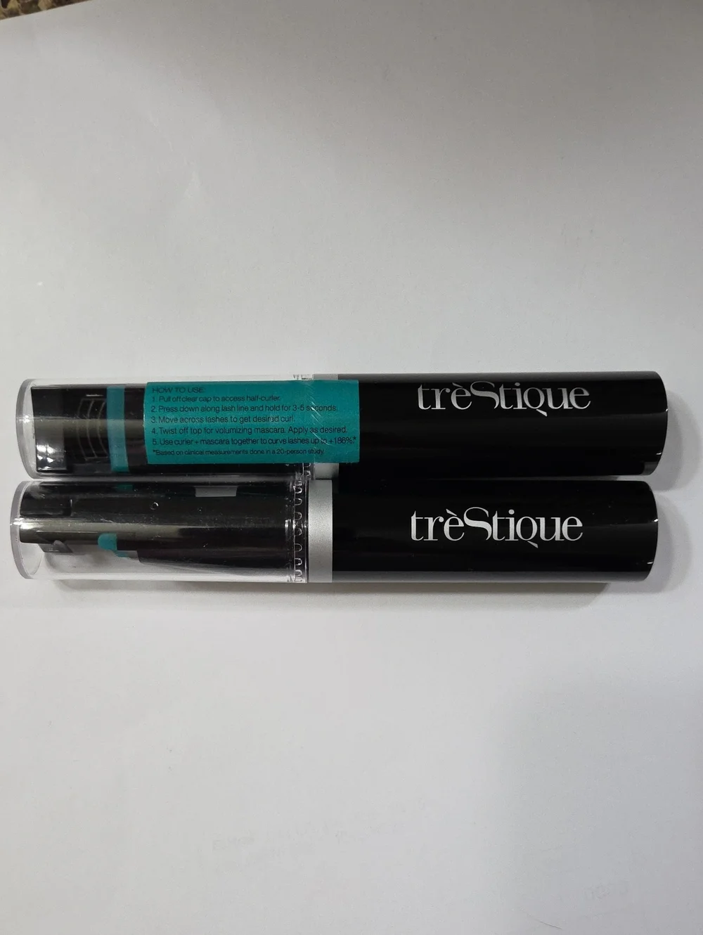 2 Full Size Trestique Good Vibes Black Mascara Curler + Lash Enhancing Mascara